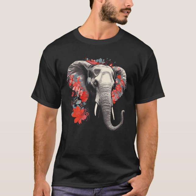 Camiseta Elefantes Flores de Elefante Música Elefante Anima (Anverso)