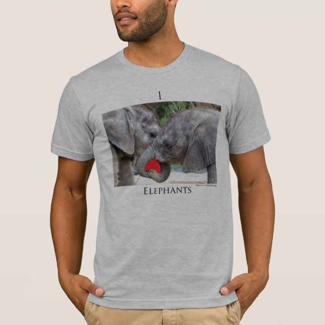 Camiseta Elefantes I (del corazón) (Anverso)