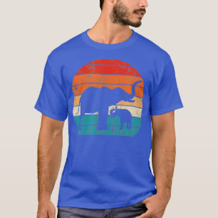 Camiseta Elefantes madre y bebé elefante Zookeeper Vinta