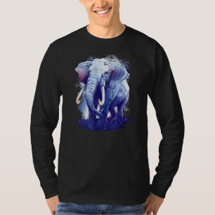 Camiseta Elefantes Pachyderm Safari Trunk Probosci