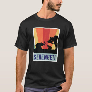 Camiseta Elefantes Parque nacional Safari Souvenir Serenget