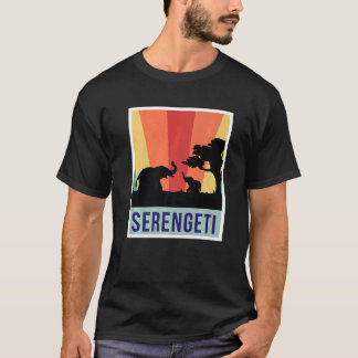 Camiseta Elefantes Parque nacional Safari Souvenir Serenget