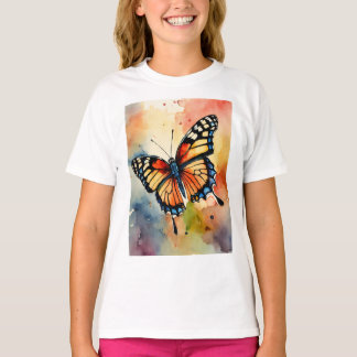 Camiseta "Elegancia arrolladora: mariposa inspirada en la n