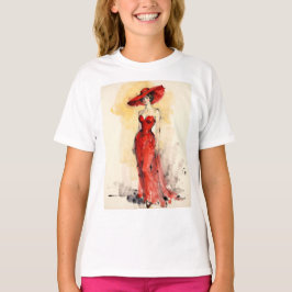 Camiseta Elegancia Atemporal – Arte de Retrato de Mujer Abs