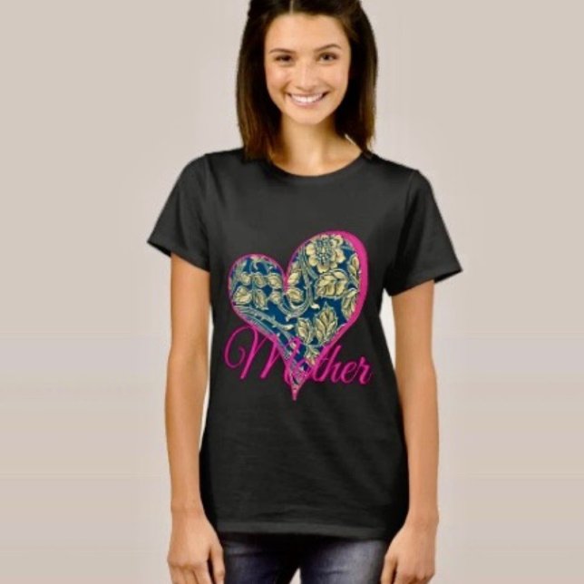 Camiseta Elegancia Azul Dorada (Treat Mom in style—this comfy women’s tee makes the perfect heartfelt Mother’s Day gift.

)