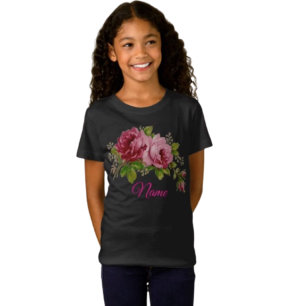 Camiseta Elegancia de Rosa Rosa 