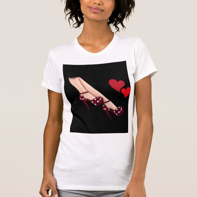 Camiseta "Elegancia de tacones altos" (Anverso)
