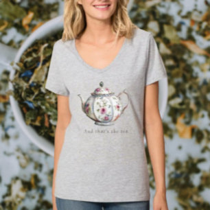 Camiseta Elegancia de té a la hora con descaro