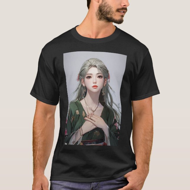 Camiseta Elegancia del Japón feudal: Una belleza inspirada  (Anverso)