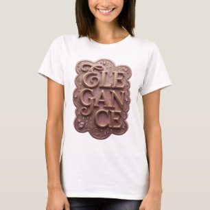Camiseta ELEGANCIA Dorada Impactante