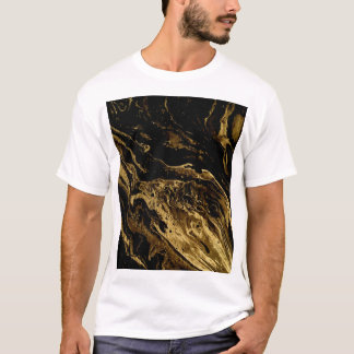 Camiseta Elegancia dorada: La espléndida magia de Marbling