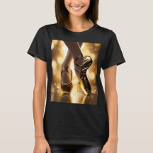 Elegancia dorada: Zapatos de Ballerina en Bokeh de