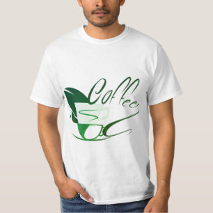 Camiseta Elegancia elaborada: diseño elegante de tazas de c