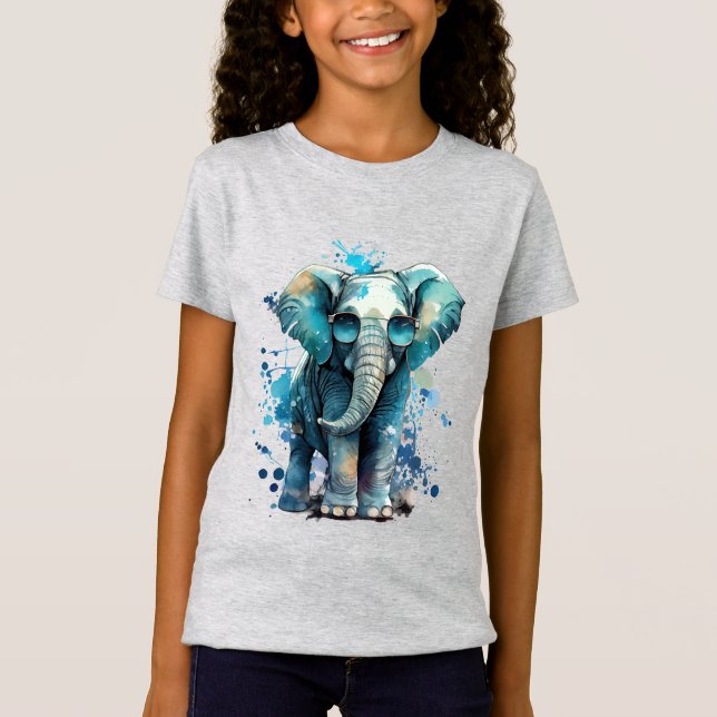 Camiseta Elegancia elefante (Anverso)