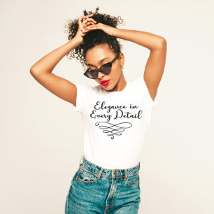 Camiseta Elegancia en cada detalle Sofisticado