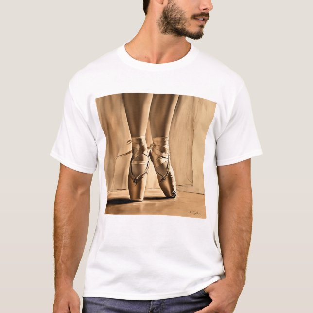 Camiseta Elegancia en movimiento: Ballet Shoetch (Anverso)