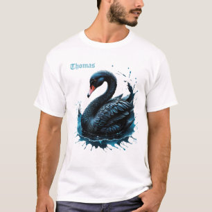 Camiseta Elegancia en movimiento, el cisne negro,