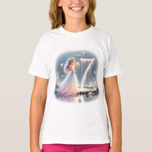 Camiseta Elegancia encantada: Celebrando siete
