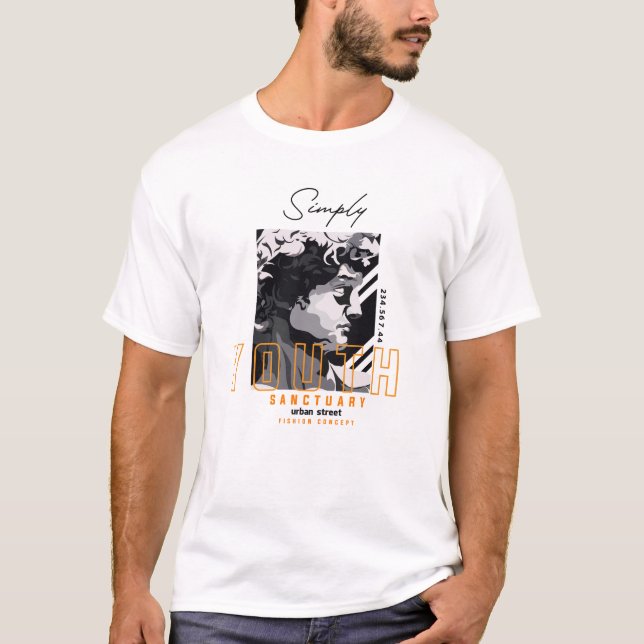 Camiseta Elegancia eterna: antigua escultura griega (Anverso)
