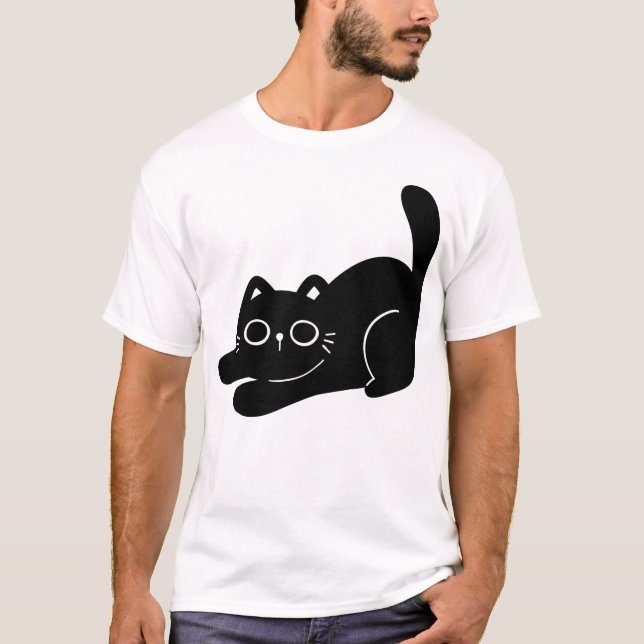 Camiseta Elegancia Felina (Anverso)