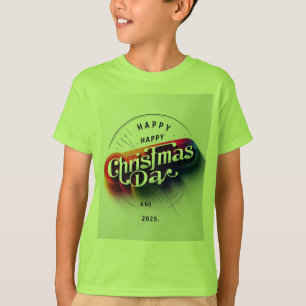 Camiseta Elegancia festiva: Navidades vibrantes saludo 2025