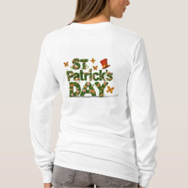 Camiseta Elegancia floral: FUNNY del Día de San Patricio