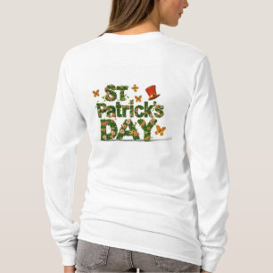 Camiseta Elegancia floral: FUNNY del Día de San Patricio