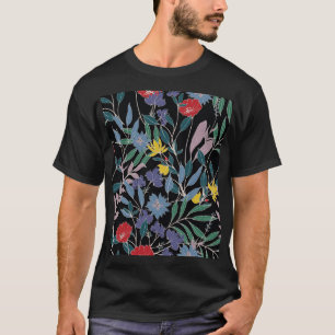 Camiseta Elegancia floral: Resumen de fondo vintage