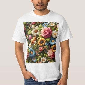 Camiseta Elegancia floreciente