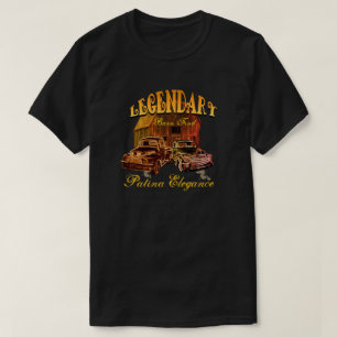 Camiseta Elegancia legendaria de la pátina del hallazgo de