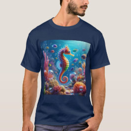 Camiseta Elegancia Marina: Caballito de Mar