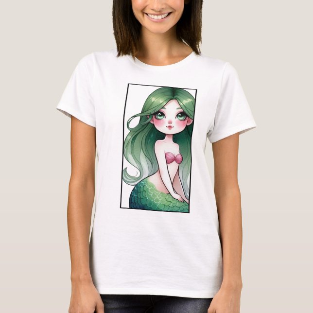 Camiseta Elegancia mística de Sirena (Anverso)