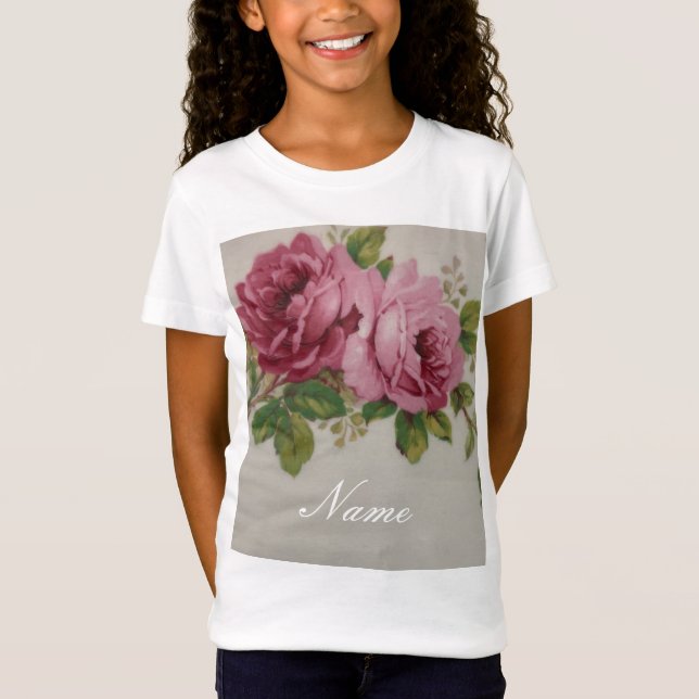 Camiseta Elegancia rosa rosa (Anverso)