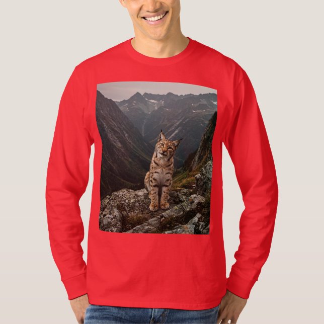 Camiseta Elegancia salvaje - La curiosa colección Lynx (Anverso)