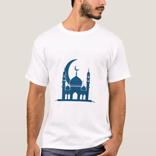 Camiseta Elegant Crescent Moon Ramadan T-Shirt (Anverso)