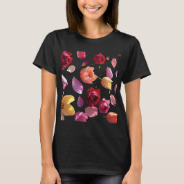 Camiseta Elegant Floral Petal Modern Botanical Fashion