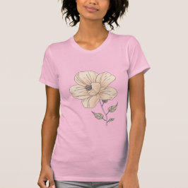 Camiseta Elegant Minimal Flower Women’s T-Shirt