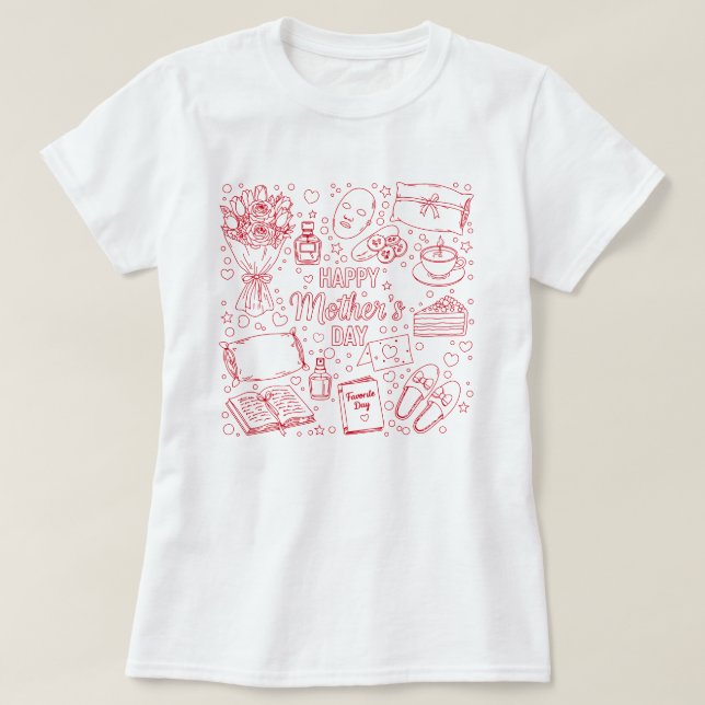 Camiseta Elegant Mother’s Day Artwork (Diseño del anverso)