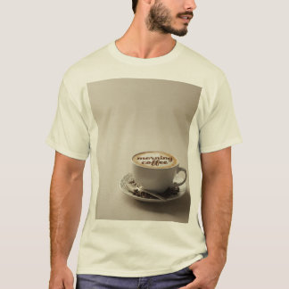 Camiseta (Élégant) : Mug « Morning Coffee » Latte Art – Des