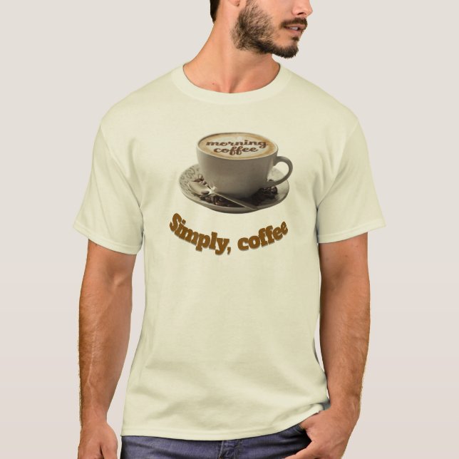 Camiseta (Élégant) : Mug « Morning Coffee » Latte Art – Mor (Anverso)