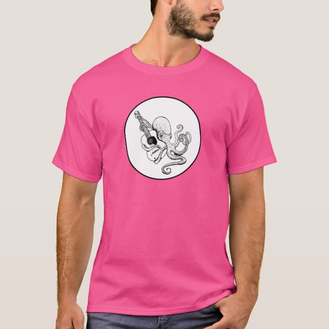 Camiseta Elegant Octopus Guitarist (Anverso)