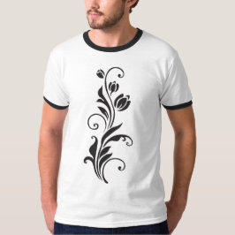 Camiseta Elegant Ornamental Floral Flower Art