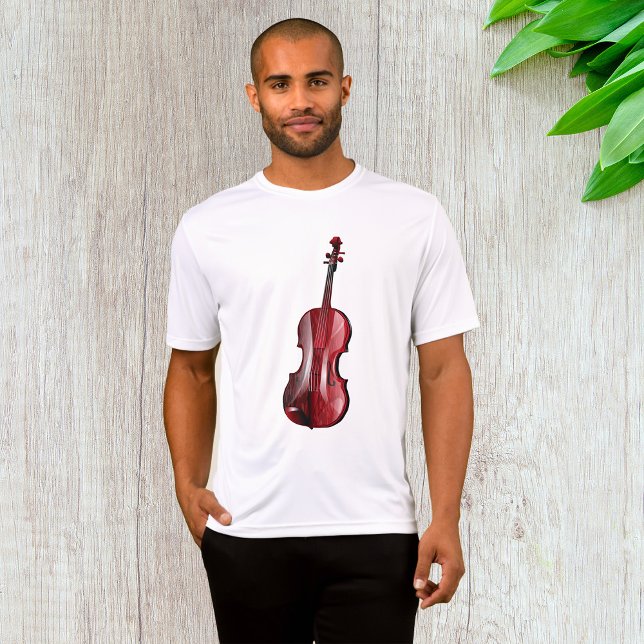 Camiseta Elegant Red Violin Musical Instrument (Subido por el creador)
