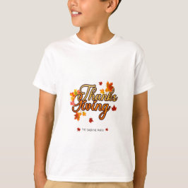 Camiseta Elegant Thanksgiving foliage autumn fall 