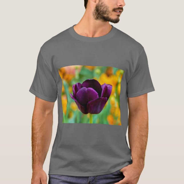 Camiseta Elegant Tulip Blossom Floral T-Shirt (Anverso)