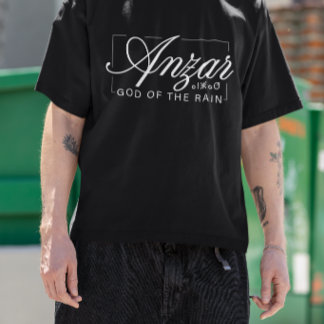 Camiseta Elegant Urban Script Anzar North African Mythology