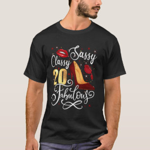 Camiseta Elegante 20 Fabuloso 20.º 20