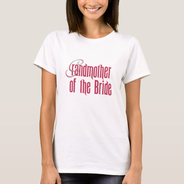 Camiseta Elegante abuela de la novia (Anverso)