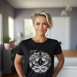 Camiseta Elegante acuarela Gemini Zodiac Personalizado