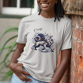 Camiseta Elegante acuarela Leo Zodiac Personalizado